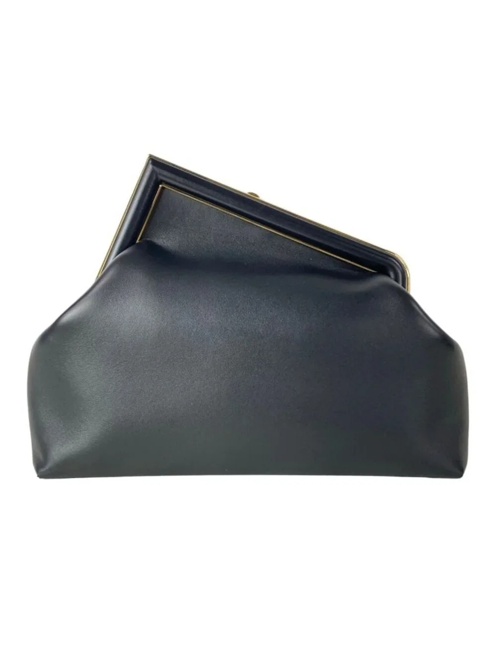 Fendi Clutch Fast Black Leather